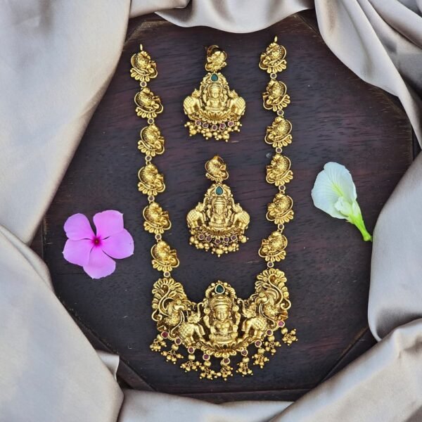 Antique Gold Lakshmi Neckpiece