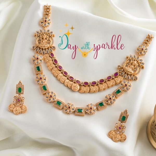 Double Layer Goddess Lakshmi Neckpiece
