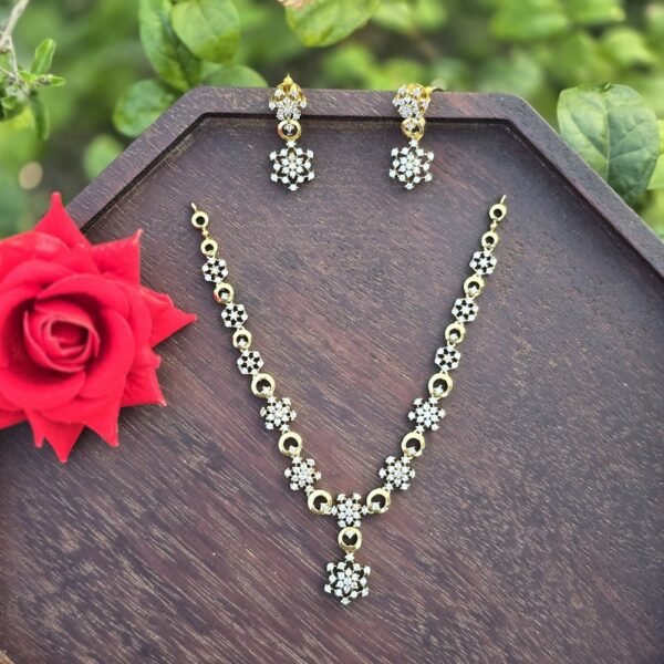 AD Stone Floral Neckpiece