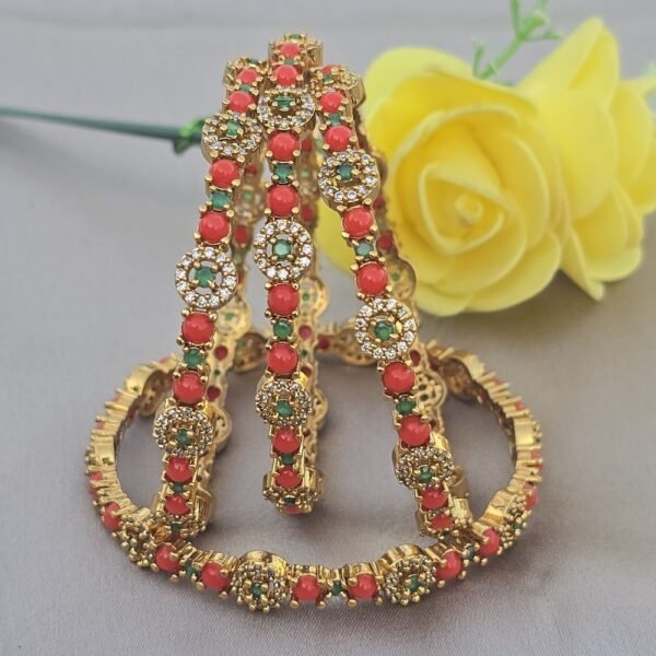 AD Coral Four Bangles
