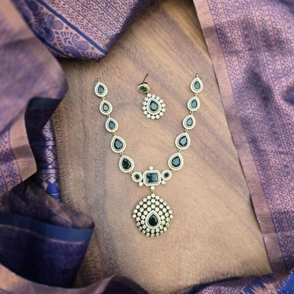 Jyotika Inspired Neckpiece - AD Green