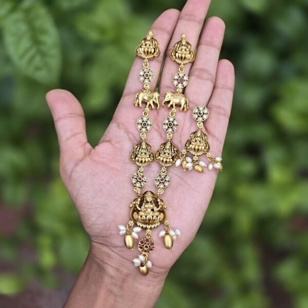 Antique Finish Temple Neckpiece - Image 2