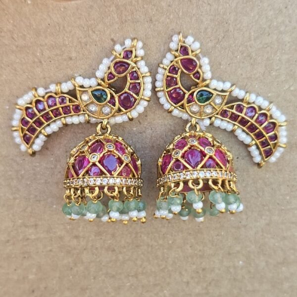 Peacock Kemp Jhumka